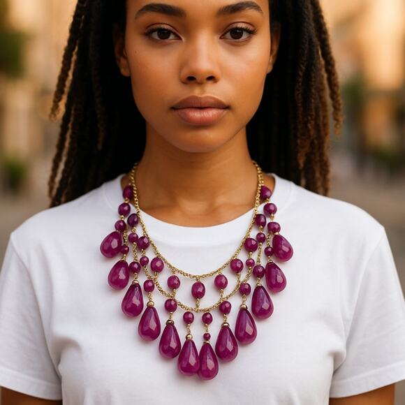 Costume Jewelry from Local Estate Sale – Necklace and Matching Earrings only $12 - Picture 1 of 6